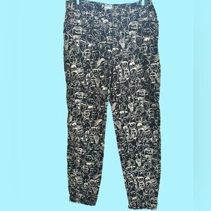 Vintage  Moschino Jeans black Scribble face